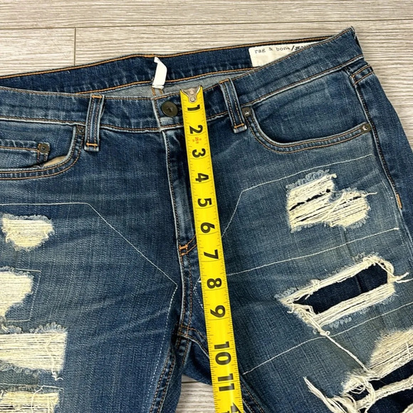 Rag & Bone Dre Distressed Jeans Size 31 in color Ada Brigade - Picture 12 of 15
